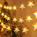 Axyaa Moon Star LED String Lights - Christmas Wedding Room Desk Decor