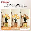 Axyaa Dimmable Daffodil Flower Crystal Lamp - Romantic Living Room Decor