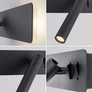 Axyaa Nordic LED Wall Lamp with Switch - Rotating, Ideal for Bedroom, Living Room & Study