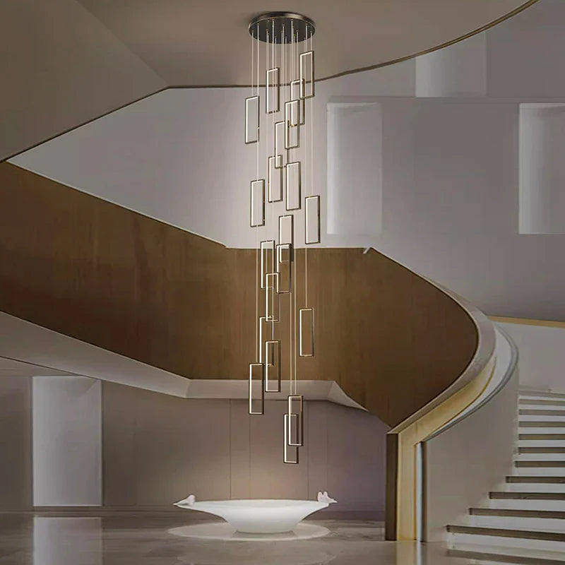 Axyaa Nordic Stair Chandelier Ceiling Light for Living and Dining Room