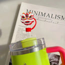 Axyaa Silicone Straw Cover Cap for Stanley Cup: Cute Animal Tumbler Charm