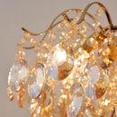 Axyaa Retro Crystal Chandelier: Luxury French Lighting for Bedroom, Dining Room & Living Room