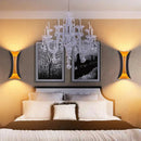 Axyaa Aluminum LED Sconce Wall Lamp: Modern Waterproof Indoor Outdoor Warm Light