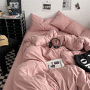 Axyaa 100% Cotton Bedding Set - Double Size - Solid Color