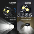 Axya Owl Headlamp: USB Rechargeable, Waterproof, 5 Modes, Magnetic Rear & Hook