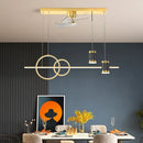 Axyaa Decorative LED Ceiling Fan Lamp for Bedroom