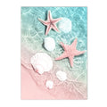 Nordic Beach Surfing Coconut Tree Poster Art Print Modern Home Decor by Axyaa