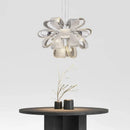 Luxe Glass Pendant Lamps by Axyaa: Modern Minimalist Charm for Living, Dining, Bedroom Chandelier.
