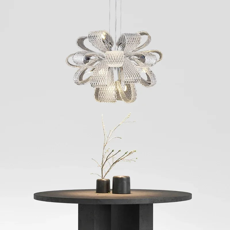Luxe Glass Pendant Lamps by Axyaa: Modern Minimalist Charm for Living, Dining, Bedroom Chandelier.