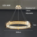 Axyaa Nordic Crystal Ceiling Light Chandelier for Living Room & Bedroom