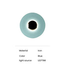 Axyaa Round LED Circle Wall Lamp: Danish Design for Living Room, Bedroom, Office