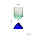 Axyaa Colored Ripple Martini Margarita Cocktail Glasses Goblet Cup