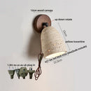 Axyaa Yellow Travertine LED Wall Lights Bathroom Mirror Bedside Lamp