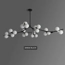 Axyaa Nordic Bean Molecular Chandelier - Modern LED Branch Lamp for Living Room & Restaurant