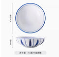 Axyaa 7.5 Inch Ceramic Bowl for Vegetables, Soup, Steamed Eggs, Air Frying, Salads, Noodles