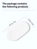 Axyaa Oval Fruit Dessert Plates: Stackable Snack Tray Large Capacity Food Tableware