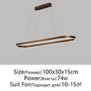 Axyaa Nordic LED Aluminum Ceiling Chandelier for Kitchen Living Room