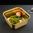 Axyaa Stainless Steel Mixing Bowl Strainer Colander Vegetable Washing Basin