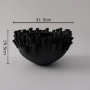Axyaa Porous Edge Ceramic Vase, Desk Decoration, Flower Arrangement, Room Aesthetic Decor