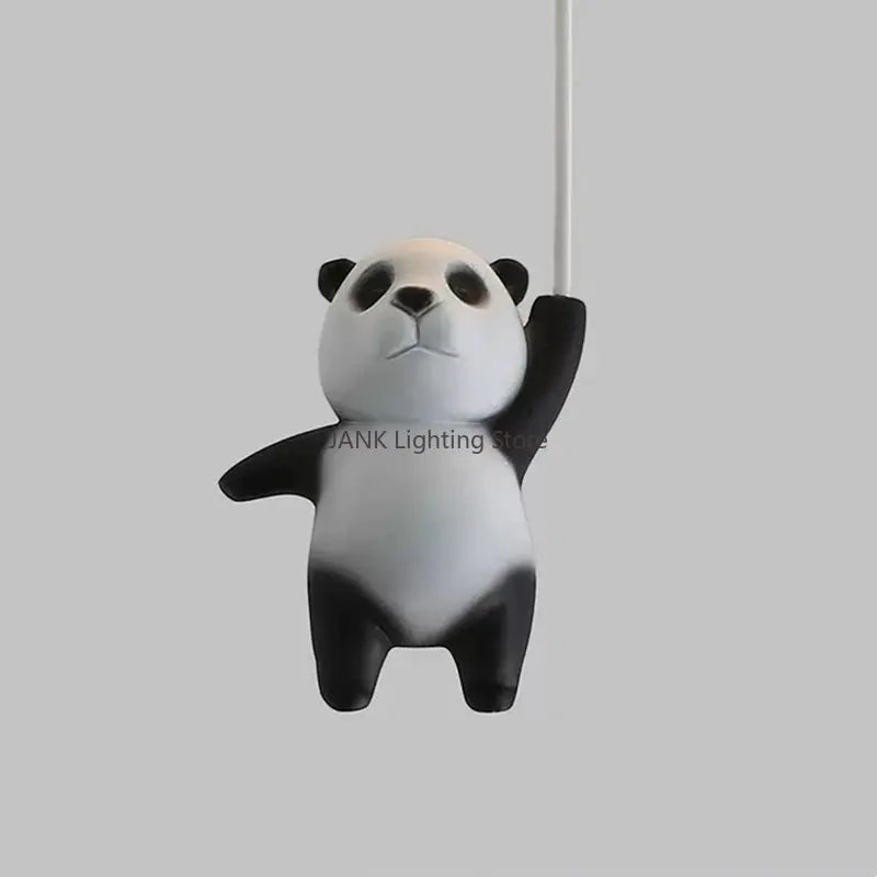 Axyaa Cartoon Balloon Panda Polar Bear Ceiling Light - LED Chandeliers for Kids Bedroom