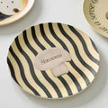 Axyaa Bamboo Fiber Plate - Cute Nordic Style Cartoon Tableware for Breakfast or Dessert