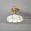 Axyaa Glass Ceiling Light: Modern LED Nordic Lamp for Home Decor