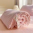 Axyaa Cotton Summer Quilt Nordic Style Duvet Blanket Soybean Fiber Filling