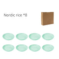 Axyaa Nordic Color Large Round Plate Set - 23CM, Shatter Resistant, Microwave Safe
