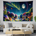 Axyaa Bohemian Mushroom Forest Tapestry - Bedroom & Living Room Wall Decor