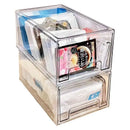 Axyaa Stackable Transparent Makeup Storage Box with Pull-out Design