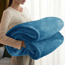 Axyaa Cozy Plush Fleece Blanket for Bed Sofa - All Season Lightweight Warm Winter Blanket