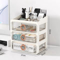Axyaa Desktop Drawer Organizer Office A4 File Cosmetics Storage Cabinet Rack