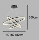 Axyaa Modern LED Pendant Light Chandeliers for Living and Dining Room