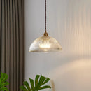 Axyaa Copper Glass LED Pendant Chandelier for Home Decor