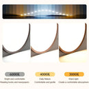 Axyaa Circular Wood Grain LED Ceiling Lamp for Home, Restaurant, and Balcony
