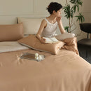 Axyaa Silk Bedding Set: Duvet Cover, Quilt Cover & Pillowcase, 100% Natural Silk