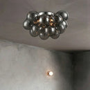 Axyaa Glass Chandelier LED Ceiling Lamp for Designer Home Decor