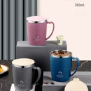Axyaa Double Wall Stainless Steel Thermal Coffee Cup with Handle and Lid