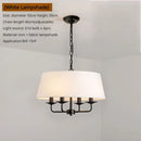 Nordic Retro Fabric Chandelier for Living Room by Axyaa