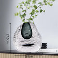 Axyaa Gradient Glazed Glass Vase Hydroponics Flower Pots Modern Home Decor