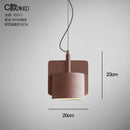 Axyaa Geometric Cement LED Pendant Light for Stylish Living Spaces