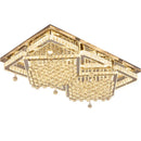 Axyaa Luxury Crystal Ceiling Light with Remote Control