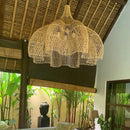 Axyaa Rattan Art Chandelier: Handmade Southeast Asian Creative Home Light Decor