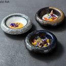 Axya Vintage Ceramic Dinner Bowl Round Tableware Soup Pasta Plate Snack Dessert Noodle Bowls