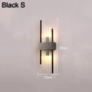 Axyaa Black Crystal Minimalist Wall Lamp Luxury Lighting