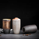 Axyaa Retro Ceramic Coffee Cups - Japanese Style, Vintage Design for Home and Office