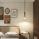 Axyaa Glass LED Pendant Light: Stylish Interior Lighting Chandelier for Bedroom, Dining Room, Study Room