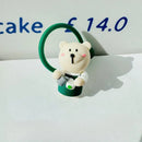 Axyaa Cartoon Bear Silicone Straw Plug for Starbucks Cup