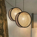 Axyaa Bamboo Woven Rattan Chandelier: Modern, Minimalist, Eastern Style Lighting