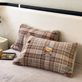 Axyaa Plush Rabbit Velvet Pillow Cover Set - Soft & Fluffy Decorative Pillow Sham
